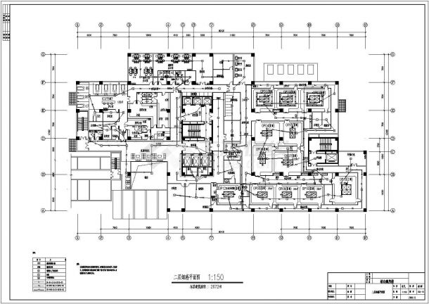 某医院综合病房楼电气施工图（标注详细）-图二