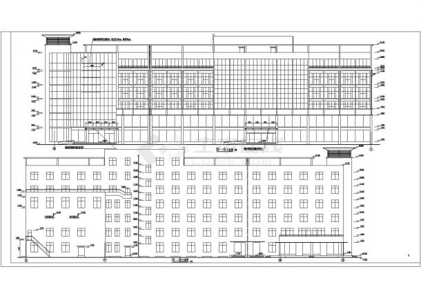 【东营】某六层框架结构酒店建筑方案设计-图一