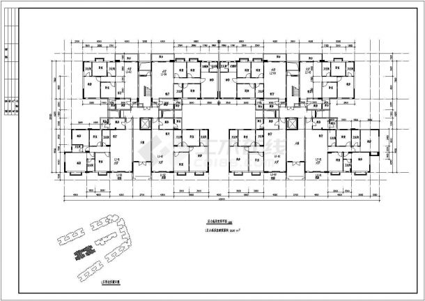 两个小高层的住宅方案CAD方案图纸-图二