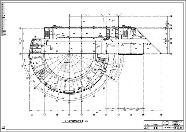 办公室电气设计方案及施工全套CAD图纸-图二