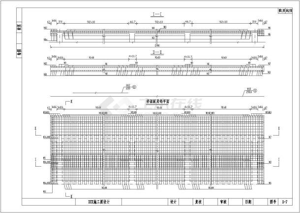 某桥梁结构设计cad施工方案图纸-图二