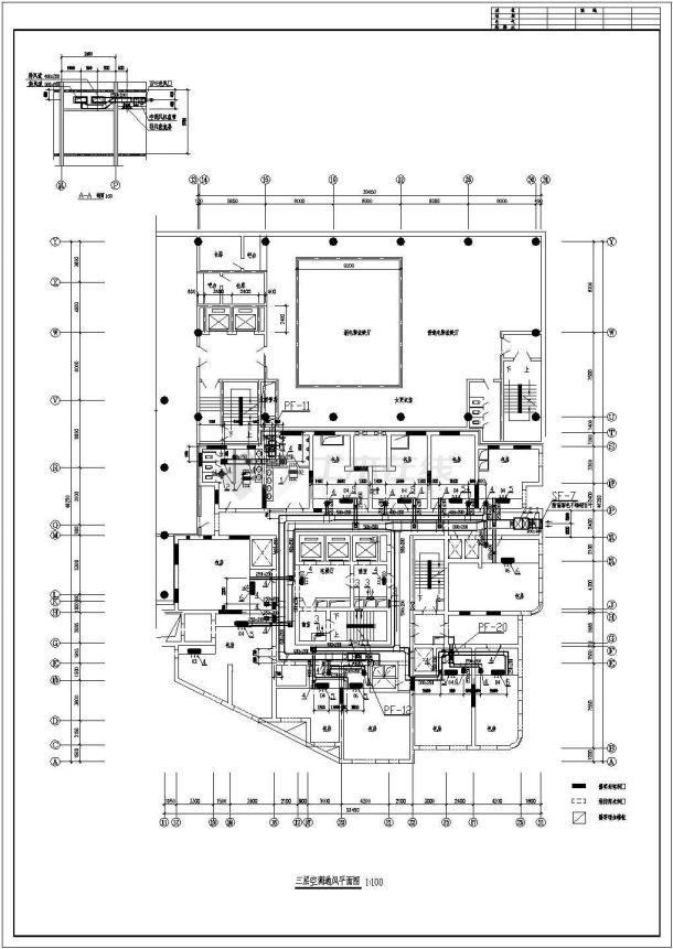 29层商住楼和4层裙房中央空调系统图纸-图二