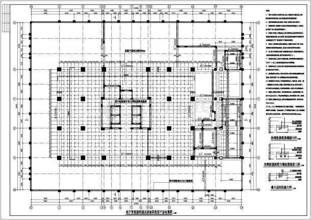 海南省二十三层框剪结构办公楼结构施工图-图一