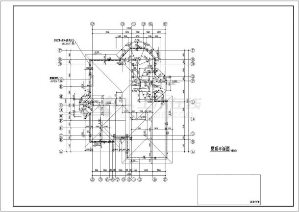 某小区别墅建筑CAD设计施工图（有地下室）-图一