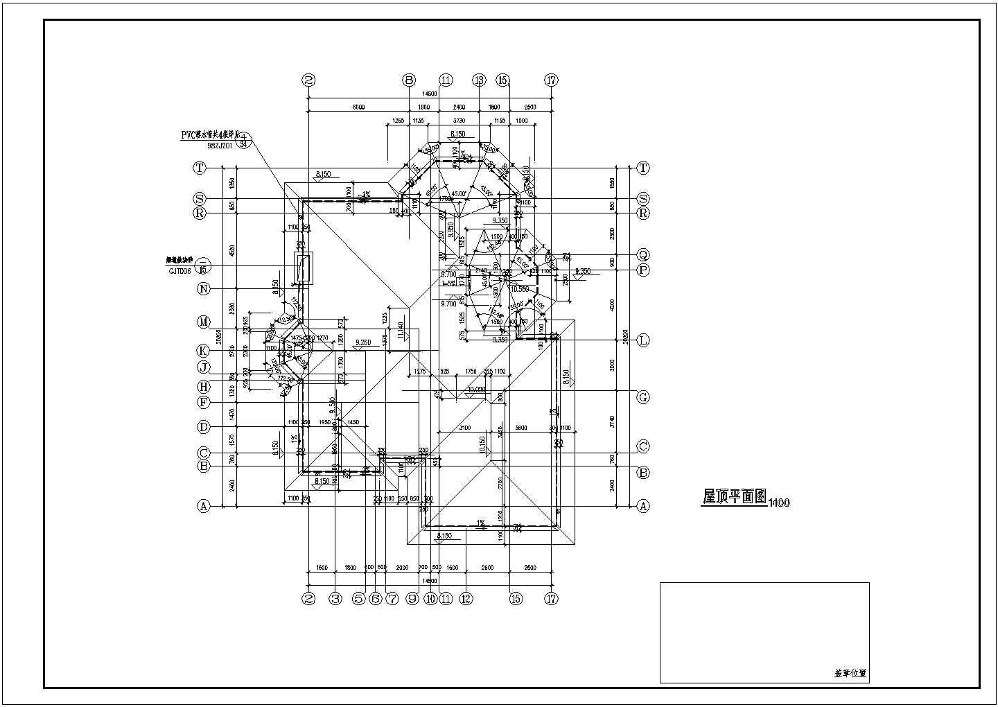 某小区别墅建筑CAD设计施工图（有地下室）