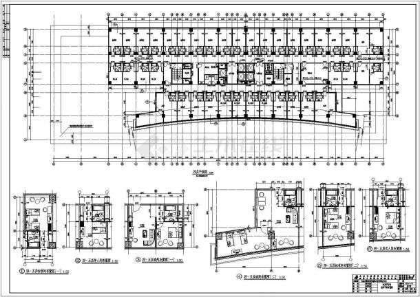  Plan design drawing of a five-star business hotel building. rar - Figure 1