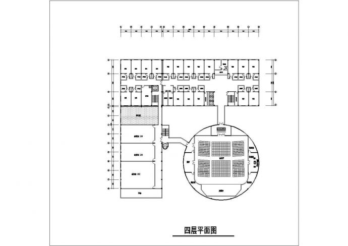 [惠州]某多层酒店装修各层平面cad布置施工图纸_图1