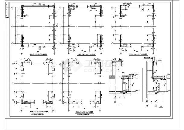 全套15层住宅楼框架剪力墙cad施工工程图纸-图二