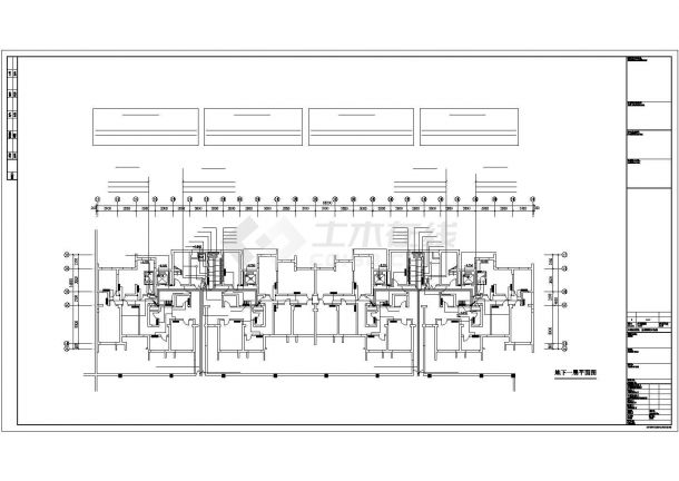 北京某住宅小区电气CAD施工图纸-图二
