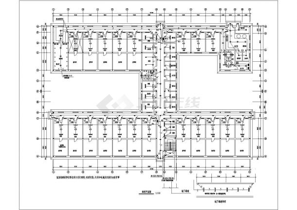 某大型餐馆全套电气设计施工CAD图-图一