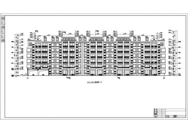 【江西】六层框架结构住宅楼建筑设计施工图-图二