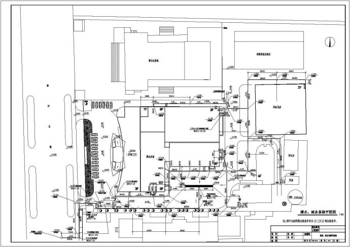 宾馆综合楼给排水空调cad施工设计图_图1