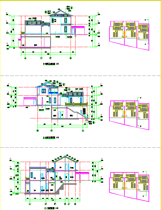 中式别墅全套建筑设计施工图（含详图）_图1