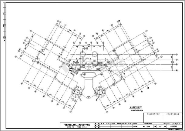 高层住宅楼中央空调设计cad系统施工图纸-图二
