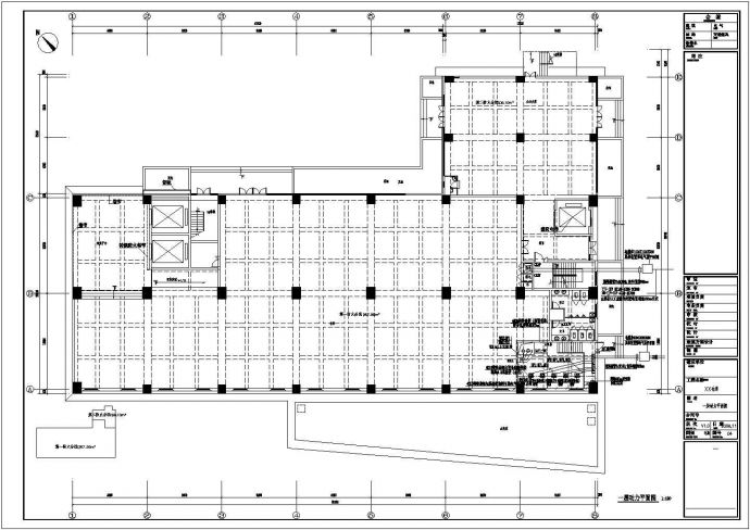 某单位一栋5层的大空间办公场所电气设计_图1