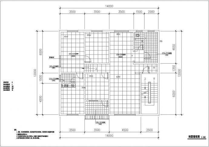 极简主义小三居室内家装cad施工方案图纸_图1