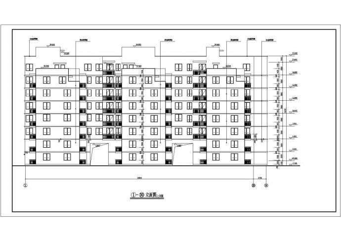 某地六层底框结构住宅楼建筑设计施工图_图1