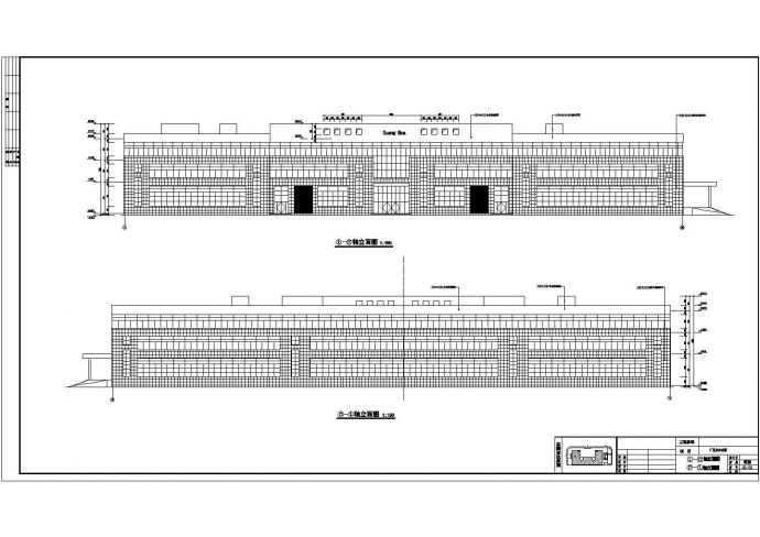 某地三层框架结构厂房建筑设计方案图_图1
