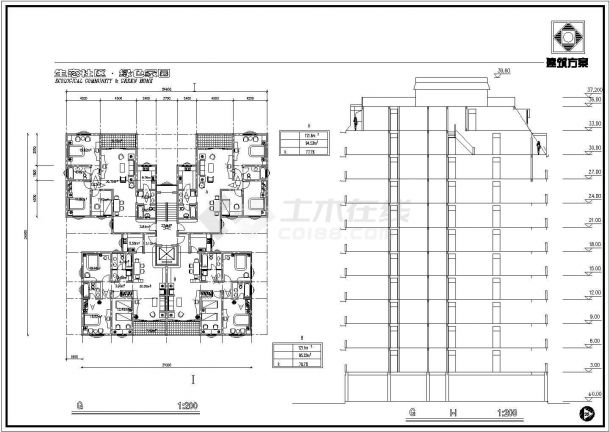 江苏省某地区生态社区绿色家园建筑图-图二