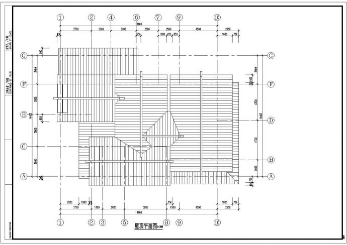 某B型日式别墅建筑CAD施工图纸_图1
