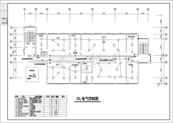 某单位六层砖混结构办公楼给排水消防设计图-图一