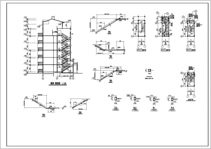 某异型柱框架结构住宅建筑施工图纸_图1