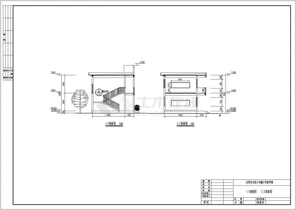 某地小学二层教学楼建筑方案设计图-图一