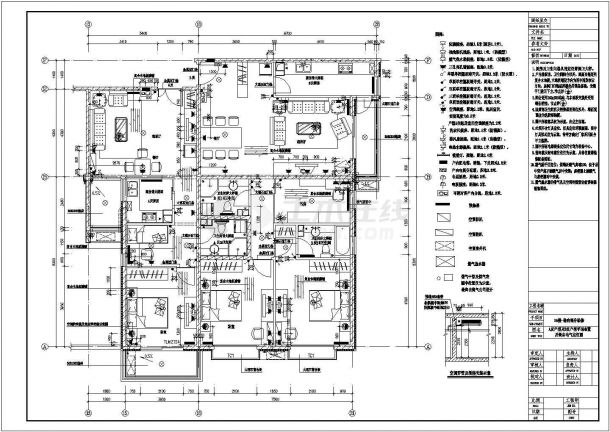 某豪宅住宅楼室内精装修CAD施工图纸-图一