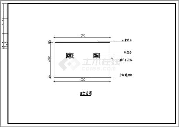 豪华别墅装修设计施工图纸（全套）-图二