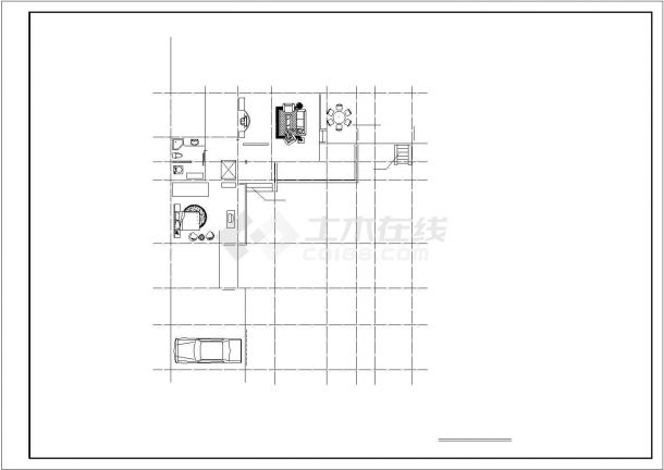 某地区私人别墅建筑CAD施工图纸-图一