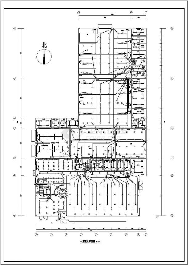 一幢2层汽车4S销售店电气设计施工图-图二