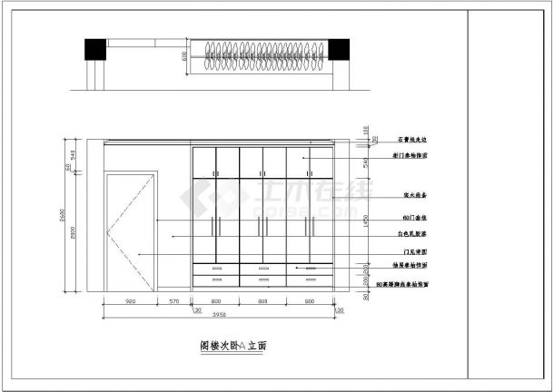 一整套复式室内装修设计建筑施工图CAD图纸-图一