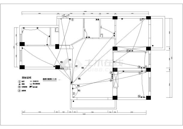 某住宅室内装修cad设计大样施工图素材-图二