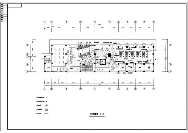 长46.95米西餐厅设计装修图（全套）-图二