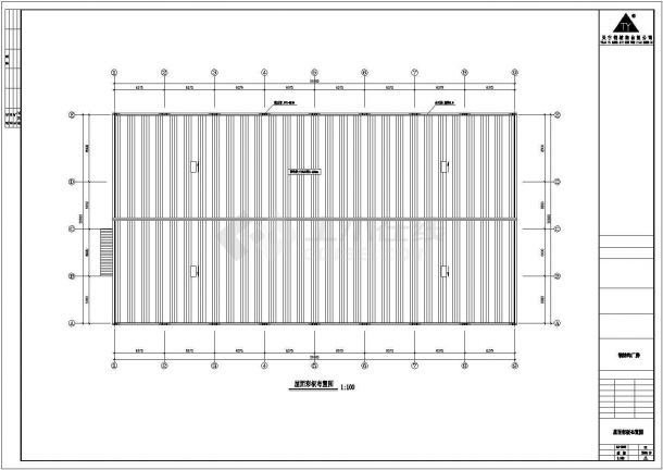 某三层钢结构厂房建筑设计CAD图纸-图二