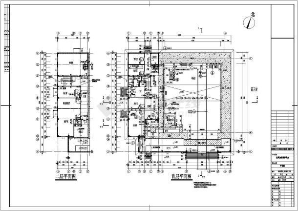 [北京]某探伤室项目建筑施工设计图-图一