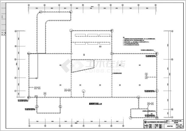 传染病房楼电气设计方案及施工全套CAD图纸-图一