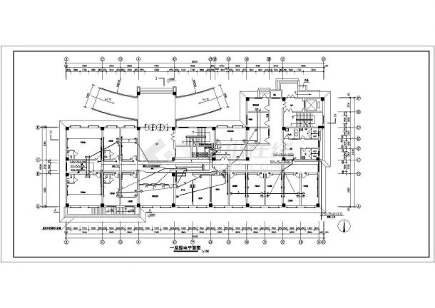 某医院电气弱电设计施工方案全套CAD图纸-图二