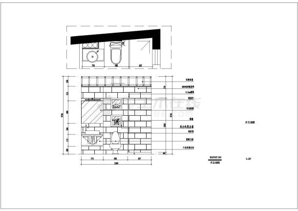 某地三室两厅一厨两卫现代简约风格装饰设计施工图-图二