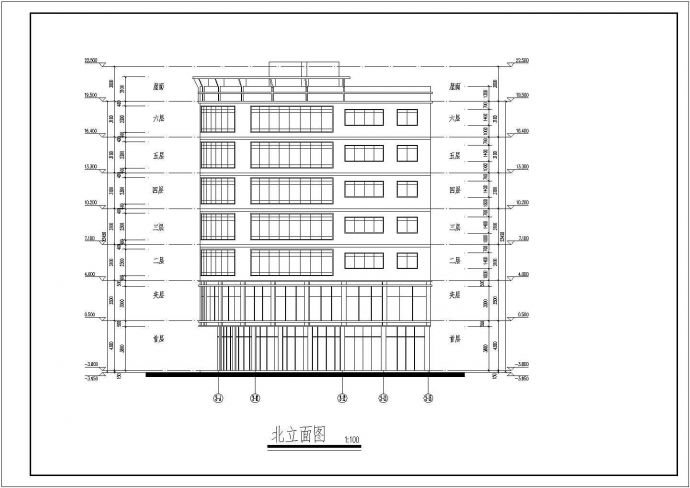 某地六层框架结构幼儿园建筑设计施工图_图1