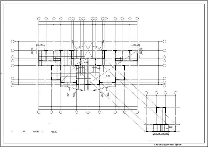 某18层剪力墙住宅楼结构建筑工程施工cad图纸_图1