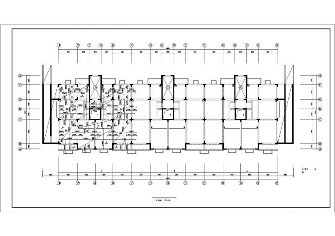某13层住宅楼框剪结构建筑工程施工cad图纸_图1