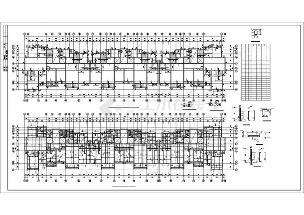某北京某住宅楼纯剪结构cad施工建筑工程设计图纸-图二