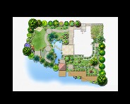广州南沙某别墅花园方案设计_图1