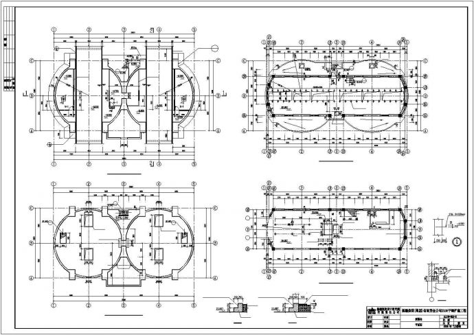 新疆某圆形煤仓框架结构设计施工图纸_图1