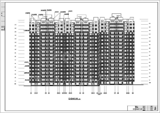 【长沙】某住宅小区框架结构高层住宅建筑设计施工图-图一
