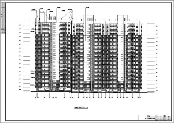 【长沙】某住宅小区框架结构高层住宅建筑设计施工图-图二