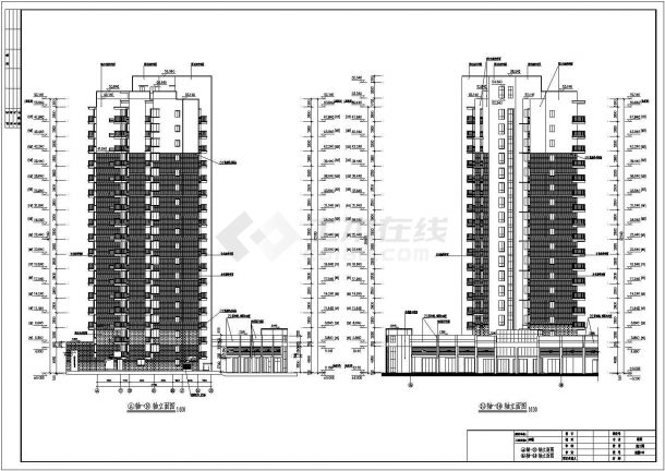 【湖南】十七层框剪结构住宅楼建筑设计施工图-图二