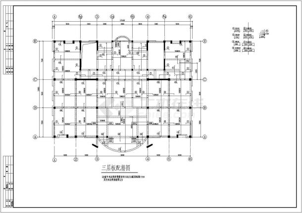 带屋顶游泳池会建筑结构施工全套方案设计图-图二
