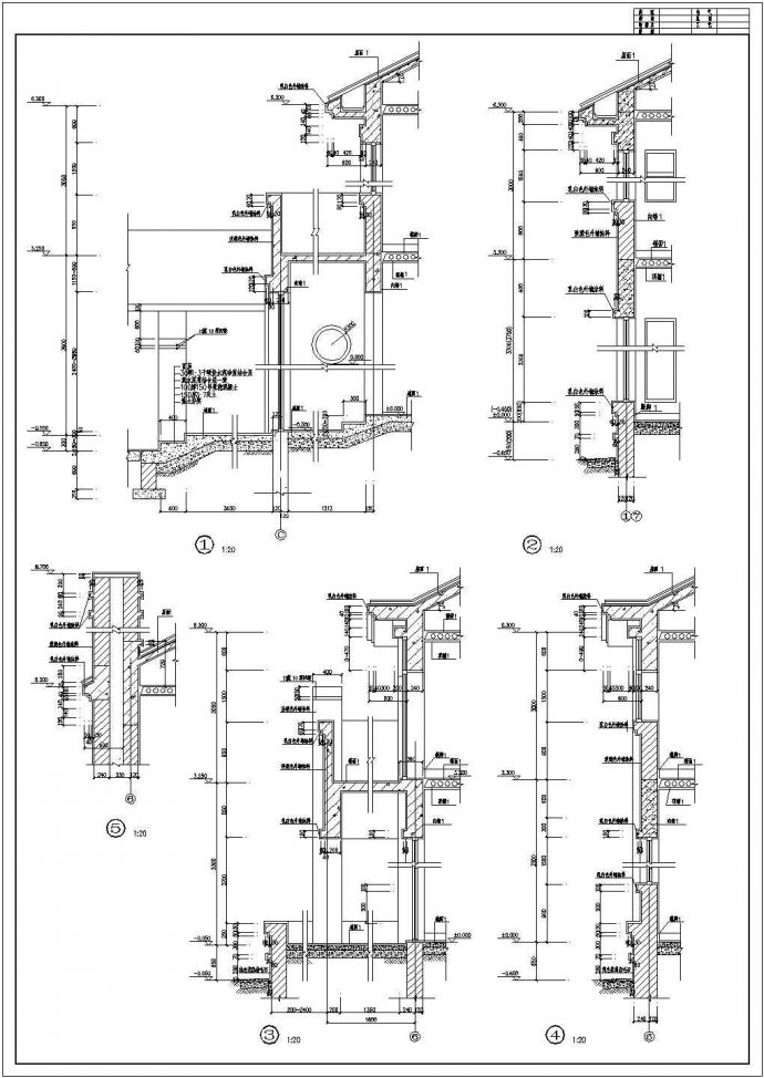 某地东方花园A型别墅建筑CAD设计图纸_图1
